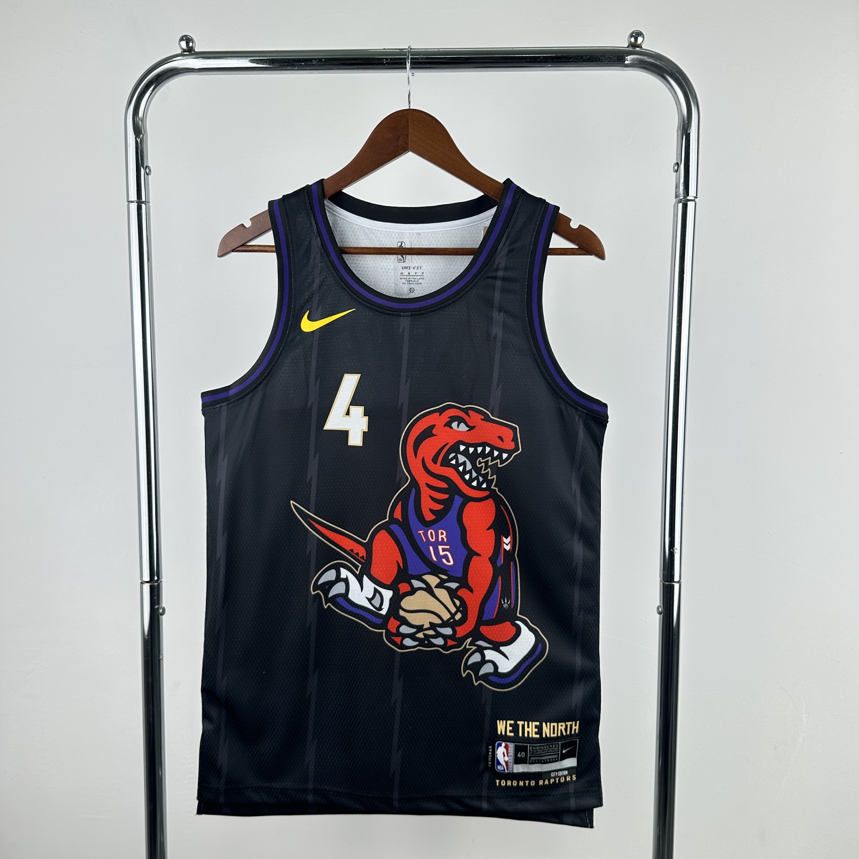 Men Toronto Raptors #4 Barnes black NBA Nike 2024-25 Season Jerseys->phoenix suns->NBA Jersey